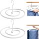 Sans marque 2 pièces séchoir en spirale pour couettes - Blanc