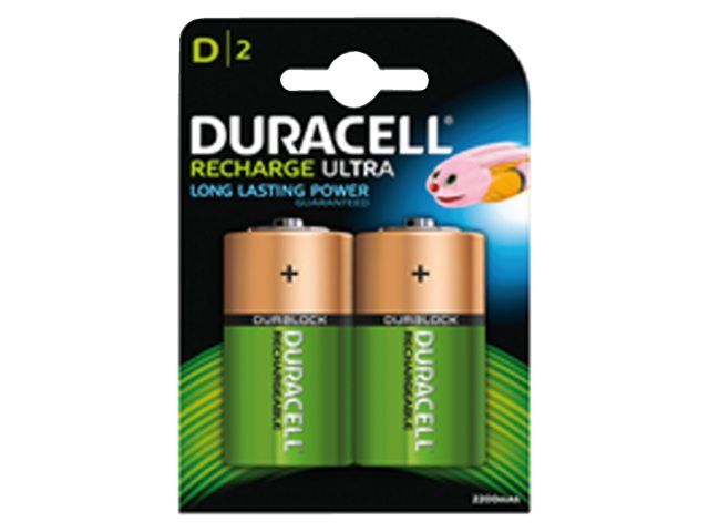 Duracell Batterij oplaadbaar 2xD 3000mAh Plus