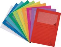 Exacompta 4x FOREVER® Pak van 100 venstermappen 120g/m2 - 22x31cm voor A4 - Geassorteerd