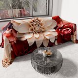 PETTI Artigiani Italiani - Sprei voor Frans bed, lente, zomer, lichte deken voor Frans bed, beddengoed, bloemenpatroon 05-24, 100% Made in Italy