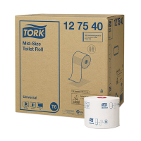 Tork 127540 Toiletpapier 1-laags (27 rollen) - geschikt voor T6-dispenser