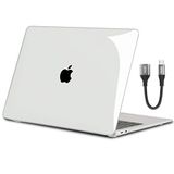 TECOOL Hoes Compatibel met MacBook Air 13 inch (2018-2020) - Transparant