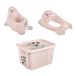 keeeper Minnie Mouse-set: potje adam, toiletbril ewa en opbergbak karolina van 30 l, potje van ca. 18 mois à 3 ans, toiletbril van ca. 24 mois à 4 ans, rose (Nordic Pink)