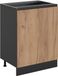 Vicco R-Line meuble bas de cuisine, Chêne doré/Anthracite 60 cm
