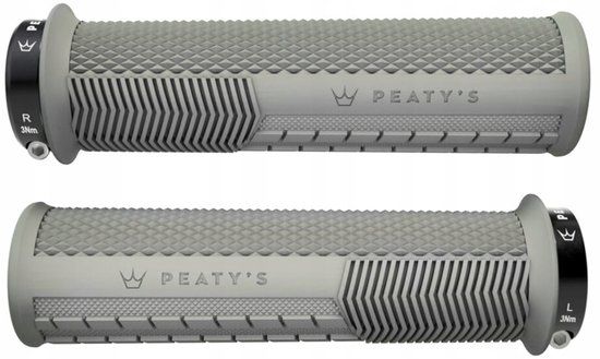 Peaty's Monarch Knurl Thick Handvatten Grijs 138 mm