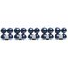 Merkloos Decoris Kerstballen - 20x st - donkerblauw - 10 cm - kunststof - kerstversiering