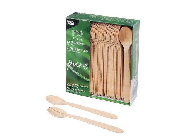 PAPSTAR Pure Koffielepel, 110 mm