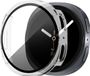 Bandz Housse rigide avec protecteur d'écran - Convient pour Samsung Galaxy Watch 9/8 - 40mm - Coque de protection en plastique rigide - Couverture intégrale (transparent)