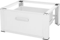 ML-design Wasmachine verhoger, Wasmachine Onderstel 63x54x31 cm met lade in wit