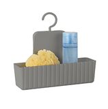Allstar Douche-Caddy Minas, doucheplank, wandmand, 25,3 x 22,5 x 8 cm, taupe