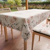 PETTI Artigiani Italiani - Tafelkleed Vlekbestendig Rechthoekig 140x300 cm 14 Personen, Afwasbaar Keukentafelkleed van Microvezel, Design Floral 17 Fijne Bloemen, 100% Made in Italy