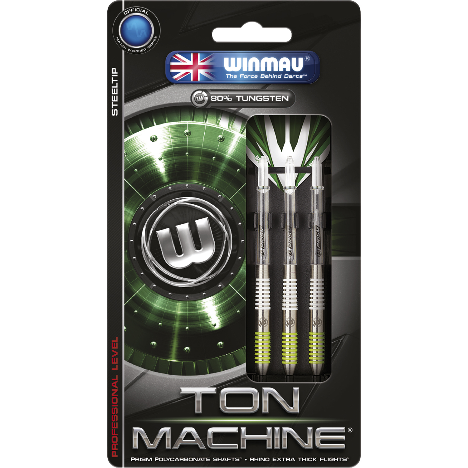 WINMAU Ton Machine steeltip dartpijlen 25 gr