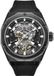Police ILG of Switzerland AG Automatisch horloge Dayton heren polshorloge zwart siliconen band zwart stalen kast mineraalglas 45mm 5 ATM