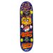 Colorbaby skateboard van hout, afmeting 79 x 20 cm, met aluminium as en wielen PVC 50 x 30 mm jaren '80 retro