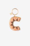 Sissy-Boy - Lichtoranje bag charm letter C