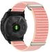 By Qubix Qubix - Geschikt voor Garmin bandje - 22mm Quickfit - Nylon Sport Loop bandje - Roze - Geschikt voor Garmin Approach S60 & S62 / Instinct / Instinct 2 (Solar)