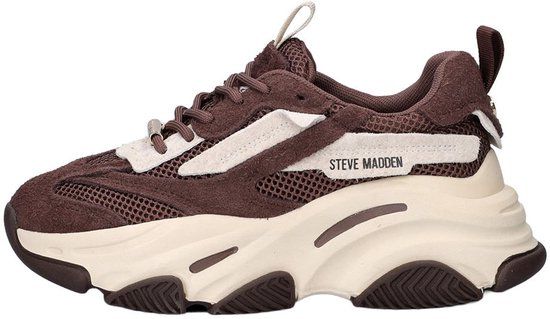 Steve Madden Possession-E chunky suède sneakers - bruin/ecru