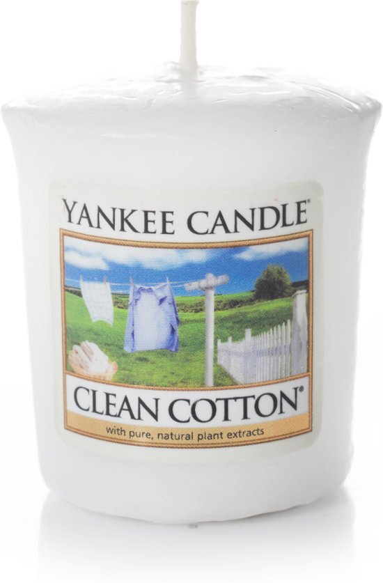 Yankee Candle Votive Clean Cotton 3 stuks