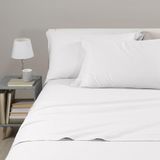 Caleffi Eenkleurige flanellen beddengoedset, flanel, wit, eenpersoonsbed, 19160, Caleffi