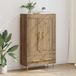 vidaXL Hoge kast Artisan-eikenhout, 69,5 x 31 x 115 cm, houtvezel