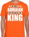 Bellatio Decorations Shoppartners Bv Naam cadeau t-shirt - my name is Adriaan - but you can call me King - oranje - heren - koningsdag - verjaardag - sport XL
