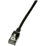 Merkloos / Sans marque LogiLink CQ9033S RJ45 Netwerkkabel, patchkabel CAT 6A U/FTP 1.00 m Zwart