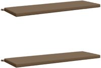 vidaXL - 2-delige - Bankkussens - SOEST - 2 - st - 100% - Polyester - Taupe