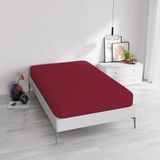 Hoeslaken Elegant Hoeslaken, 35 cm, Bordeaux, Frans Bed