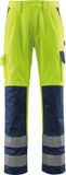 Mascot Safe Compete Broek met kniezakken 07179-470 - hi-vis geel/marine - C44