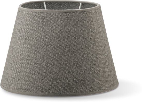 Home Sweet Home Melrose Oval Lamp Shade - Gray Fabric - 24cm - E27