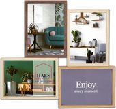 HAES deco Houten Multi Fotolijst / Galerie Alvesta in bruin tinten voor 4 foto's 10x15