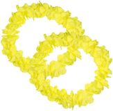 Slinger bloemen - Set van 3x stuks - geel néon