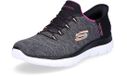Skechers SUMMITS-DAZZLING HAZE 149937 BKMT sneakers slip in dames zwart