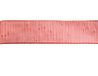 Decoratief rood lint met gouden lijnen, 6,5 cm x 10 m.