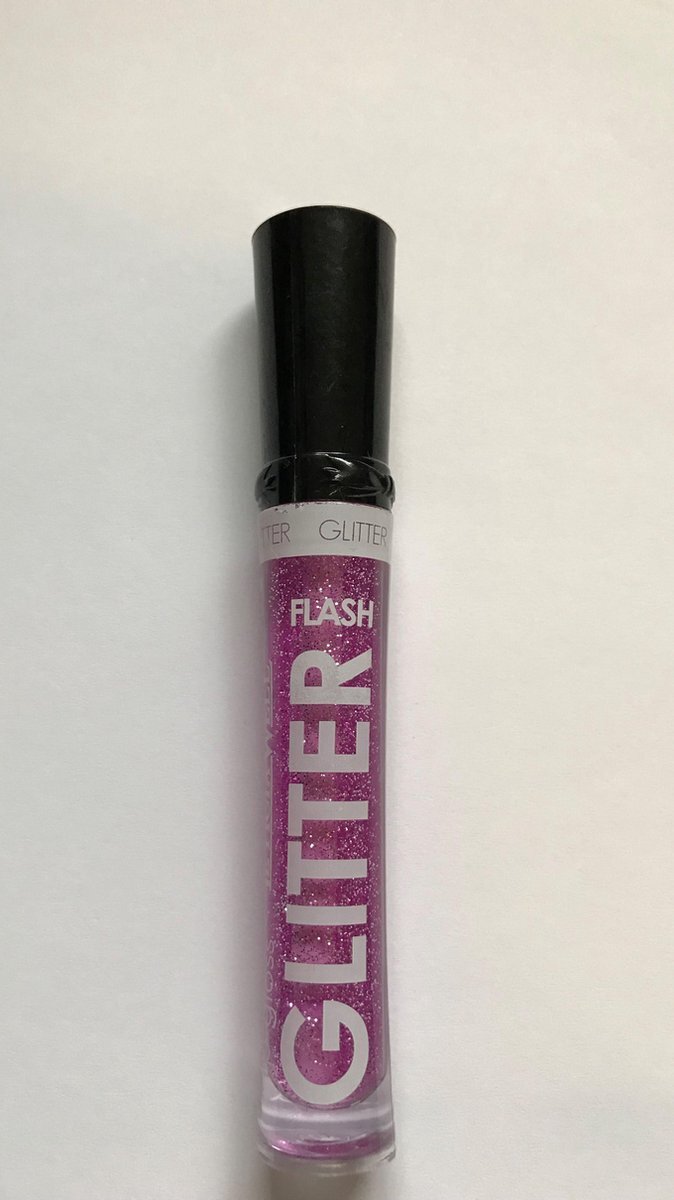 LETICIA WELL - Glitter Lipgloss - Roze/Transparant met zilver glitters - nummer 34 - 1 kunststof flesje met applicator en 5 ml. inhoud