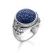 THOMAS SABO Ring etnische doodskoppen blauw 925 sterling zilver, zwart