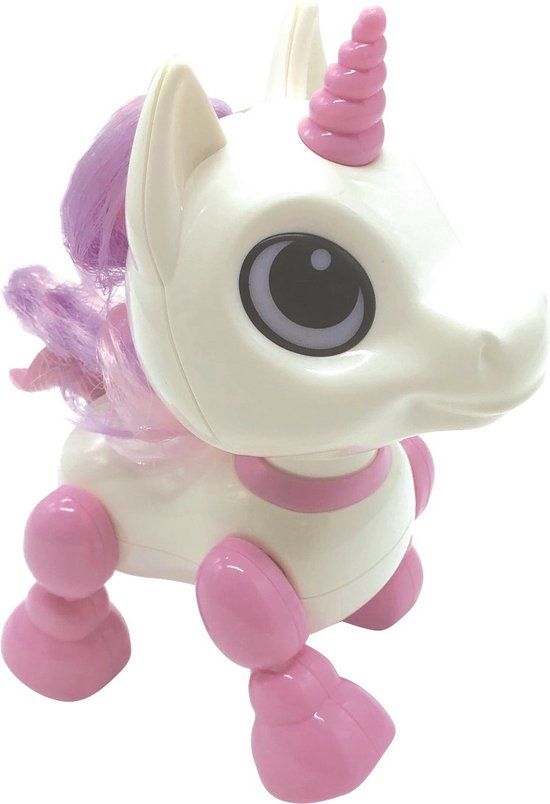 Lexibook Power Unicorn Mini Robot Unicorn - Geluiden, Muziek, Lichteffecten, Stemherhaling - Kinderspeelgoed (Meisje) - ROB02UNI