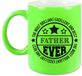 Bellatio Decorations Cadeau koffie/thee mok voor papa - beste papa - groen - 300 ml - vaderdag