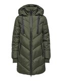 JDY Jdyskylar Padded Hood Jacket Otw Noos Gewatteerde damesjas, Bruin