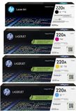 HP 220X & 220A - Originele LaserJet Tonercartridges - Zwart/Cyaan/Magenta/Geel - 4 Pack
