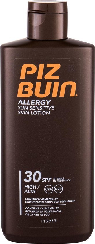 Piz Buin Allergy Sun Sensitive Skin Lotion Spf 30, 200 ml, Bruin
