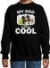 Bellatio Decorations Australische herder honden trui / sweater my dog is serious cool zwart - kinderen - 170/176