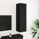 Prolenta Maison Exclusive - Wandmeubel voor televisie, 30,5 x 30 x 110 cm, zwart met eikenhoutlook