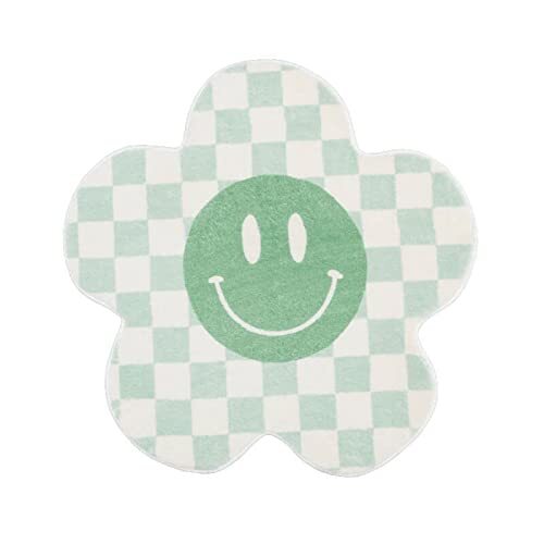 Fudeer Imitatie Cashmere Absorberende Carpet Smiley Face Slaapkamer Bedzijde Blanket Woonkamer