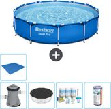 Bestway Rond Steel Pro Zwembad - 366 x 76 cm - Blauw