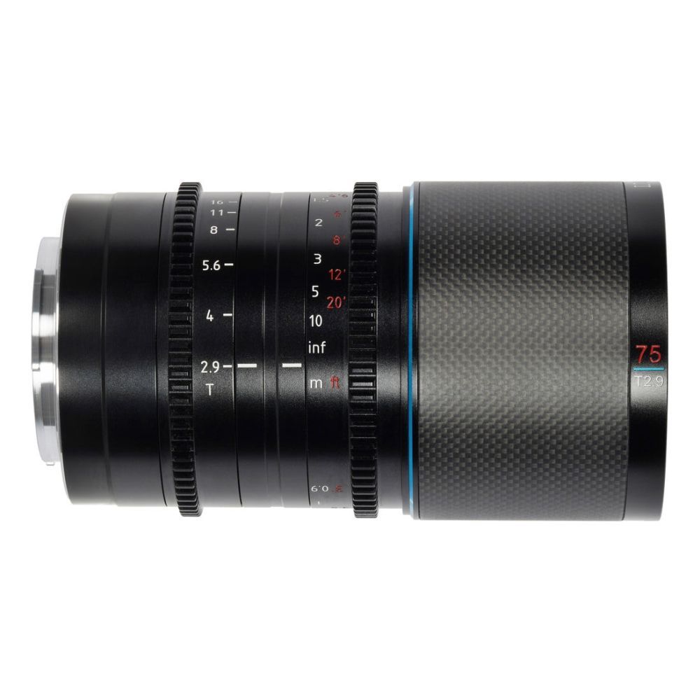 Sirui 75mm T2.9 Blue Flare 1.6x FF Anamorphic X Mount (Carbon Fiber)