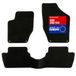 DBS 1763617 Autovoetmat, op maat, 3-delig, antislip, zwart naaldvilt 900 g/m², velours productie, assortiment Star