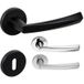 Fimet Poignée DIAMOND 199-273 en métal, BB - Buntbart - Chrome poli