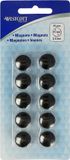 Westcott magneten - Ø 15x8mm - zwart - 10 stuks - AC-E10801