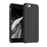 kwmobile telefoonhoesje geschikt voor Apple iPhone 6 / 6S - Hoesje met siliconen coating - Smartphone case in zwart